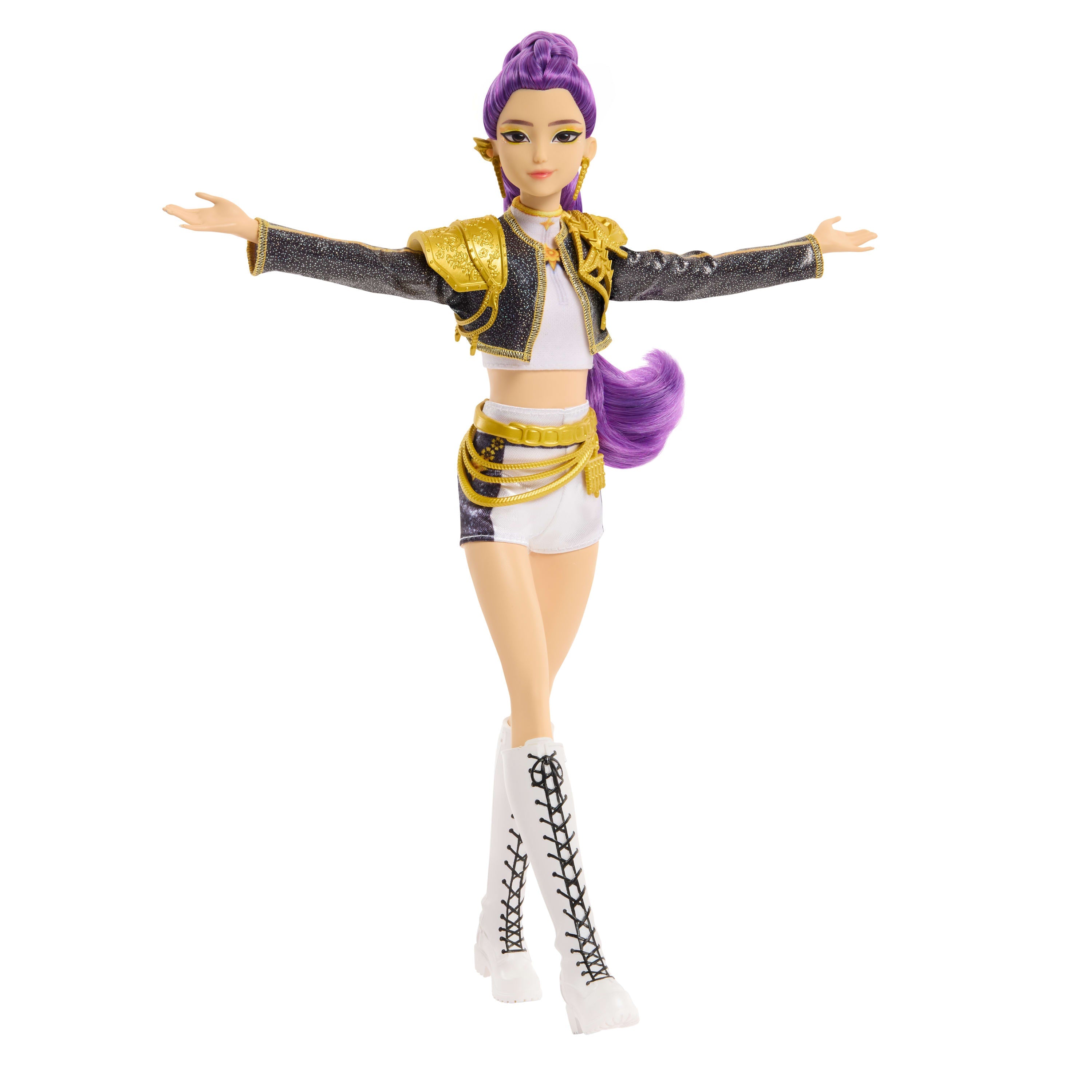 KPop Demon Hunters HUNTR/X Rumi “Golden” Singing Doll in Removable Outfit & 5 Posable Joints