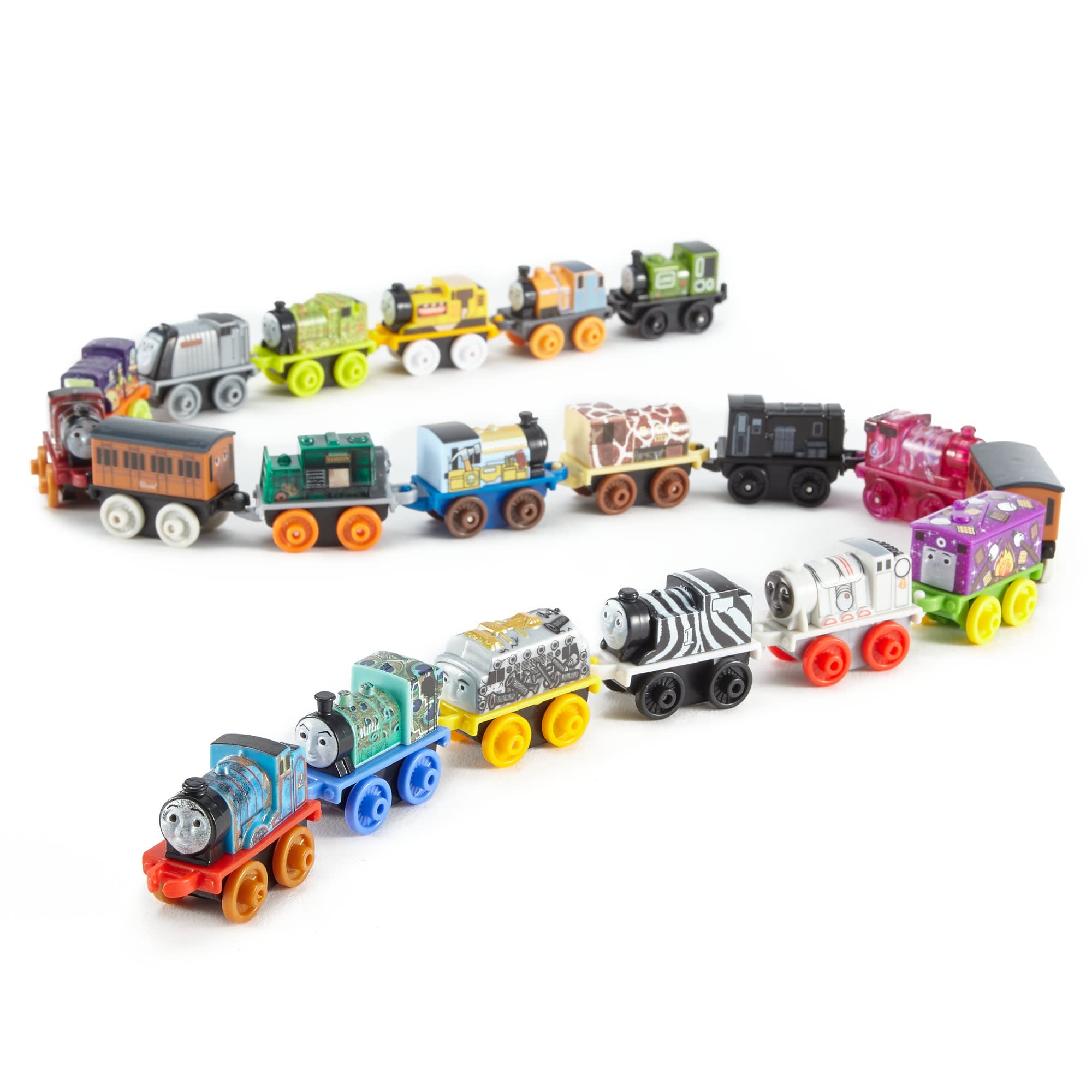 Thomas & Friends Minis Toy Train Pack, 20 Miniature Engines And Railway Vehicles For Preschool Kids