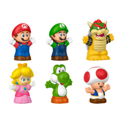 Fisher-Price Little People My Mario Figure 6-Pack Toy Set For Toddlers & Kids