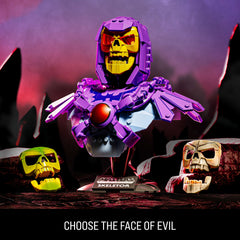 Mattel Brick Shop Masters Of The Universe Skeletor Bust Collector Building Set (503 Pieces) For Collectors