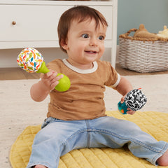 Fisher-Price Baby Fisher-Price Maracas Azuis Diversão e Música