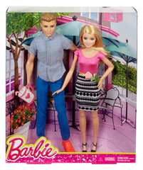 Barbie Dolls, Barbie And Ken Doll 2-Pack Featuring Blonde Hair And Colorful Clothes