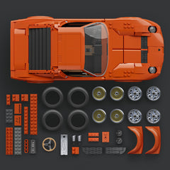 Mattel Brick Shop Hot Wheels Juguete de Construcción Premium Lamborghini Miura P400 SV