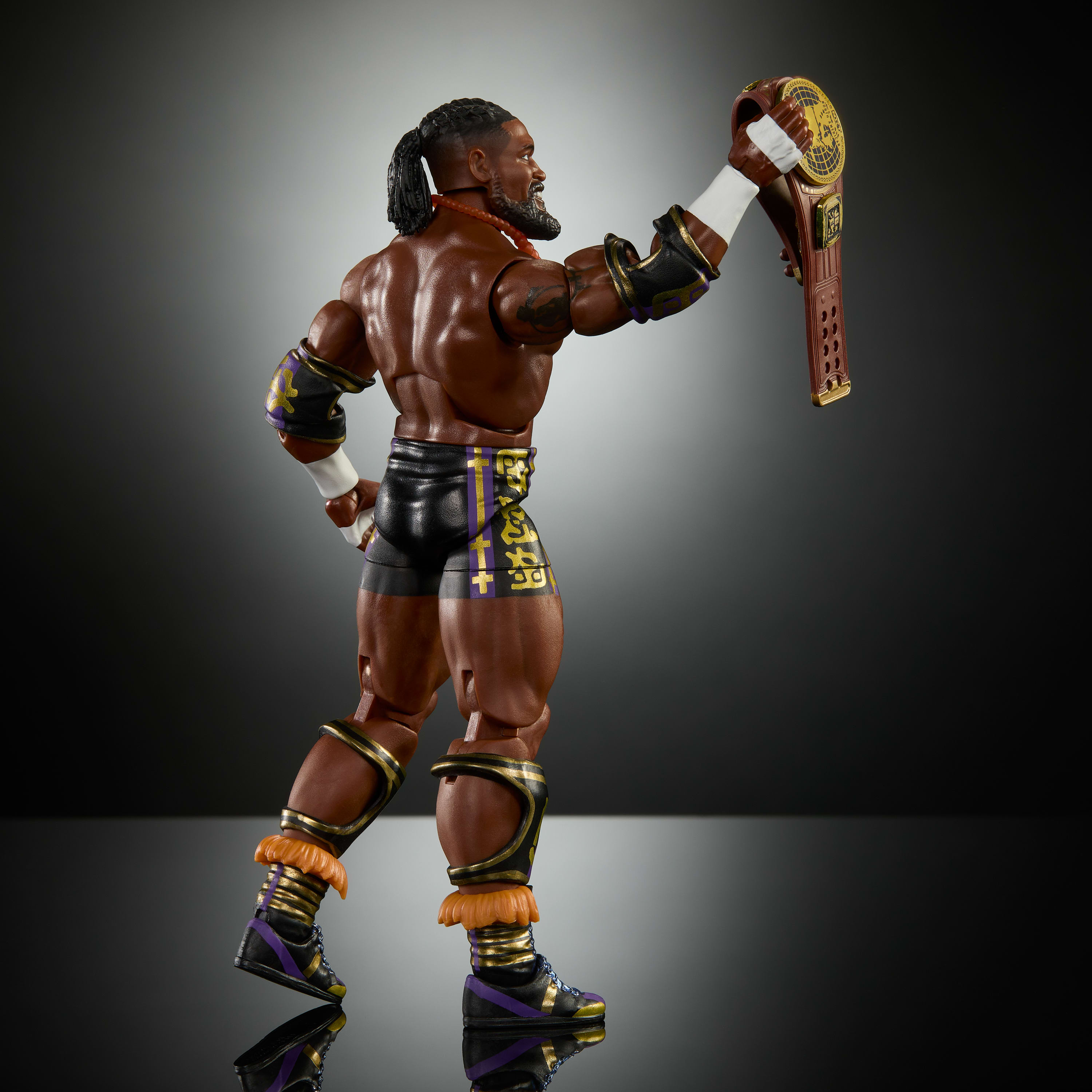 WWE Elite Oba Femi Action Figure, Series #121Set, 6-inch Collectible With Accessories