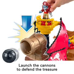 Imaginext Pirate Ship Playset With Shark Bite Action, 2 Pirate Figures, Preschool Toys, Child 3Y+