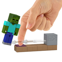 Minecraft Vanilla Figura de Ação de 3,25 polegadas com mecanismo de ativação por redstone