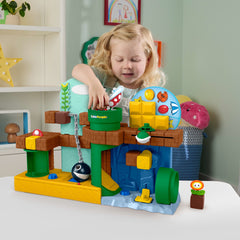 Little People Mario Bros Brinquedo para Bebês FP Little People Playset Mundo Do Mario Bros