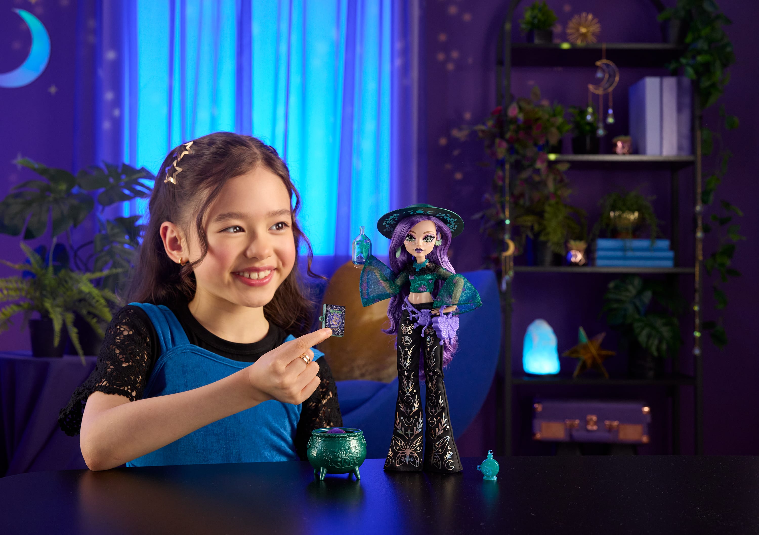 Moonspell Magic By Monster High Willow Thorne Fashion Doll, Nature Witch With Accessories