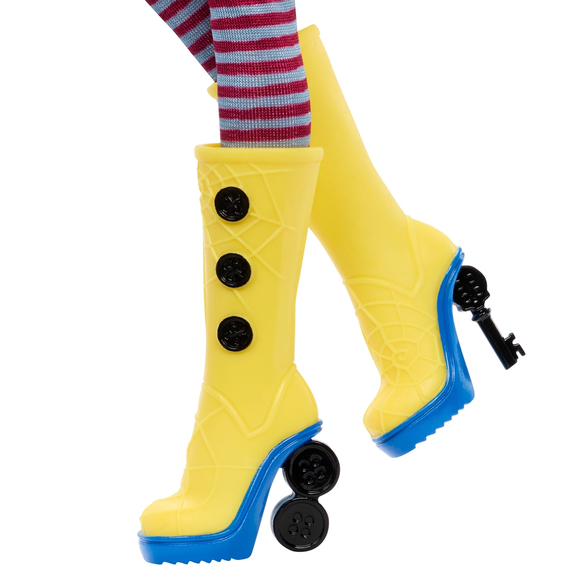 Monster High Skullector Coraline Collectible Doll in Yellow Raincoat With Cat - Sold Out