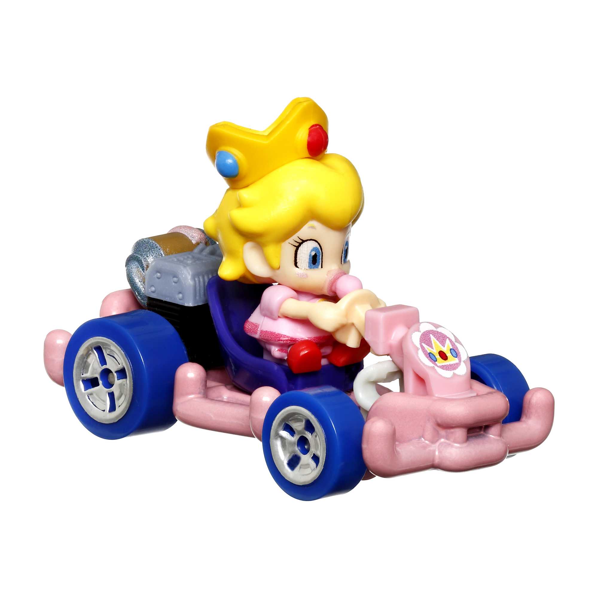 Hot Wheels Mario Kart Vehículo de Juguete Baby Peach Pipe Frame