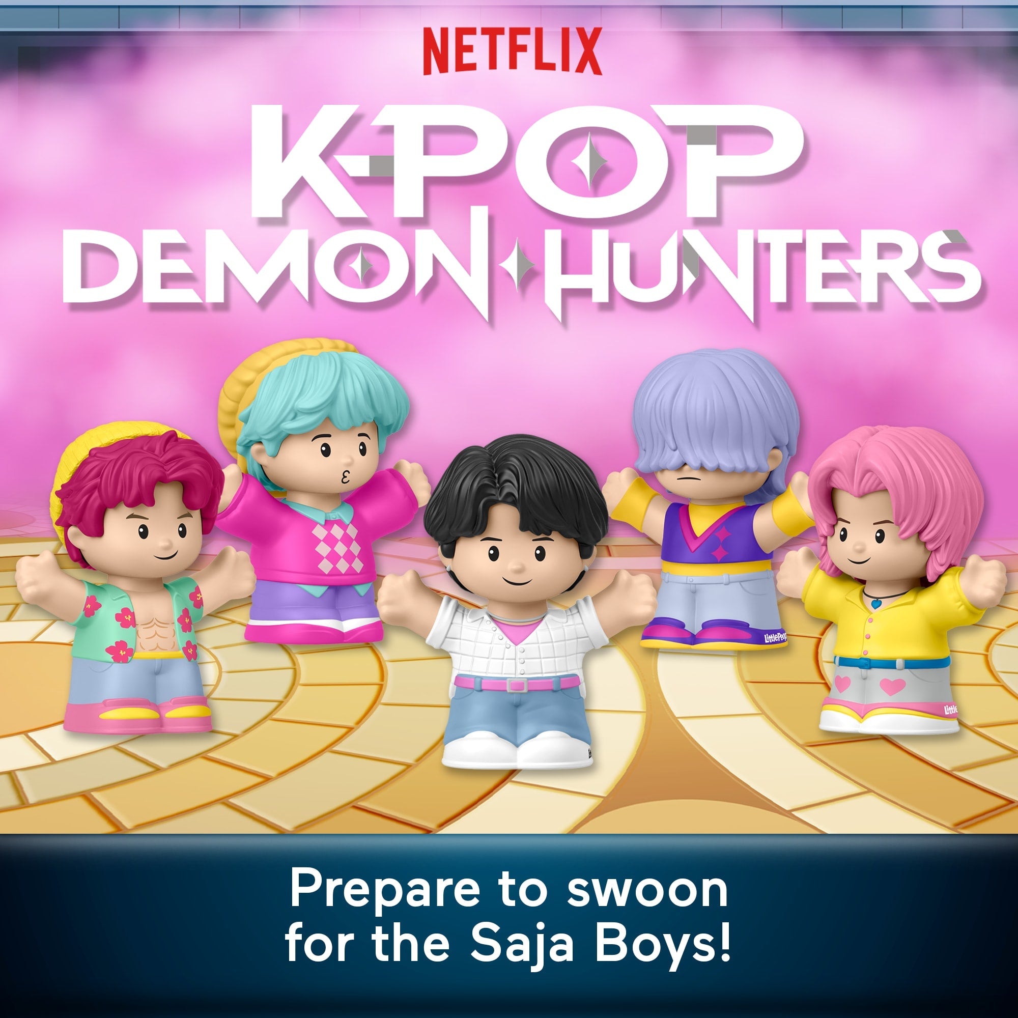 Little People Collector Kpop Demon Hunters: Saja Boys Special Edition Set, 5 Figures
