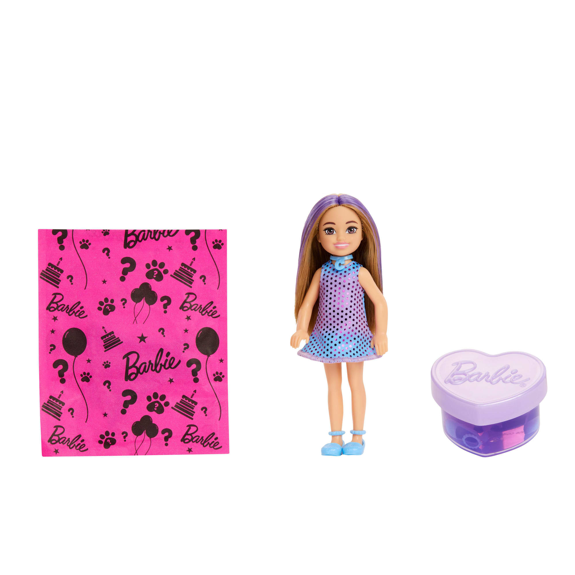 Barbie Party Unboxed Muñeca Chelsea Fiesta Glamour Sorpresa