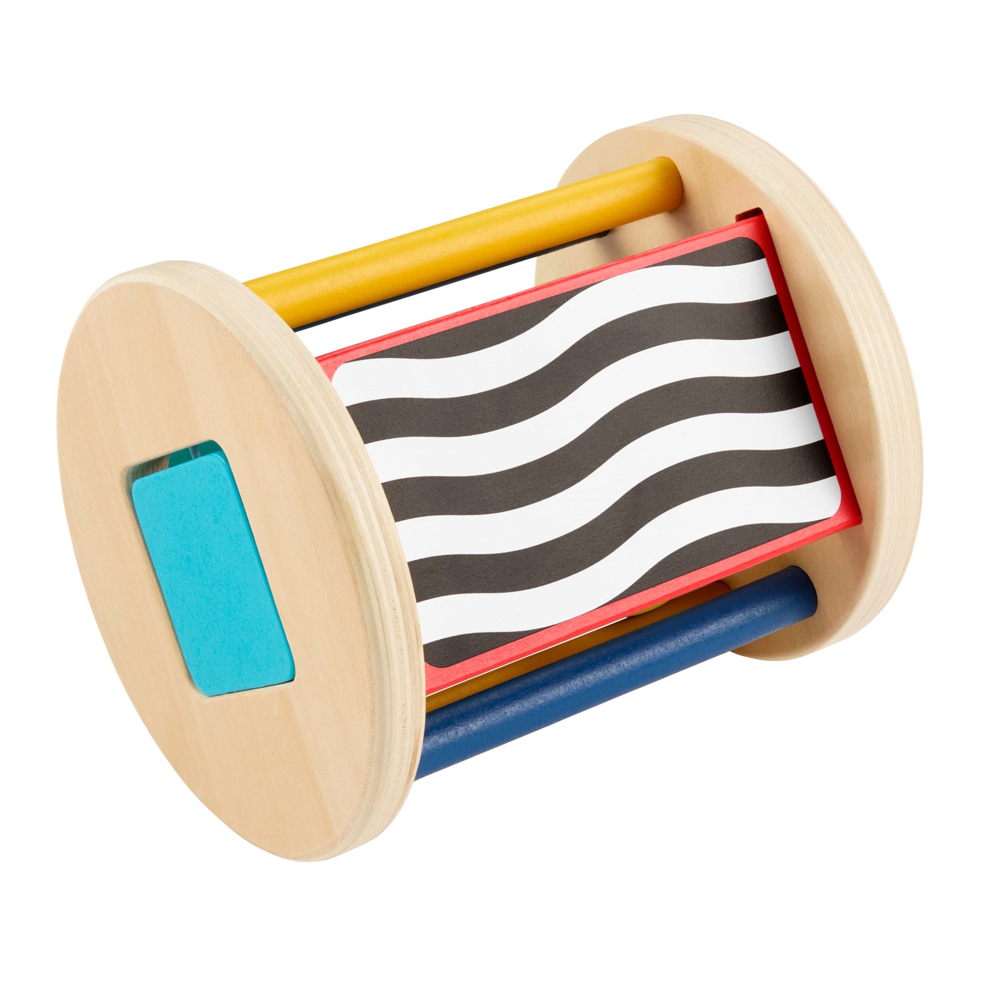 Fisher-Price-Rouleau Jeu à Quatre Pattes en Bois-Activité D’Éveil Pour Bébé