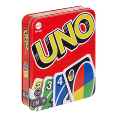 UNO Card Game, Gift For Kids And Family Night in Storage Tin Box