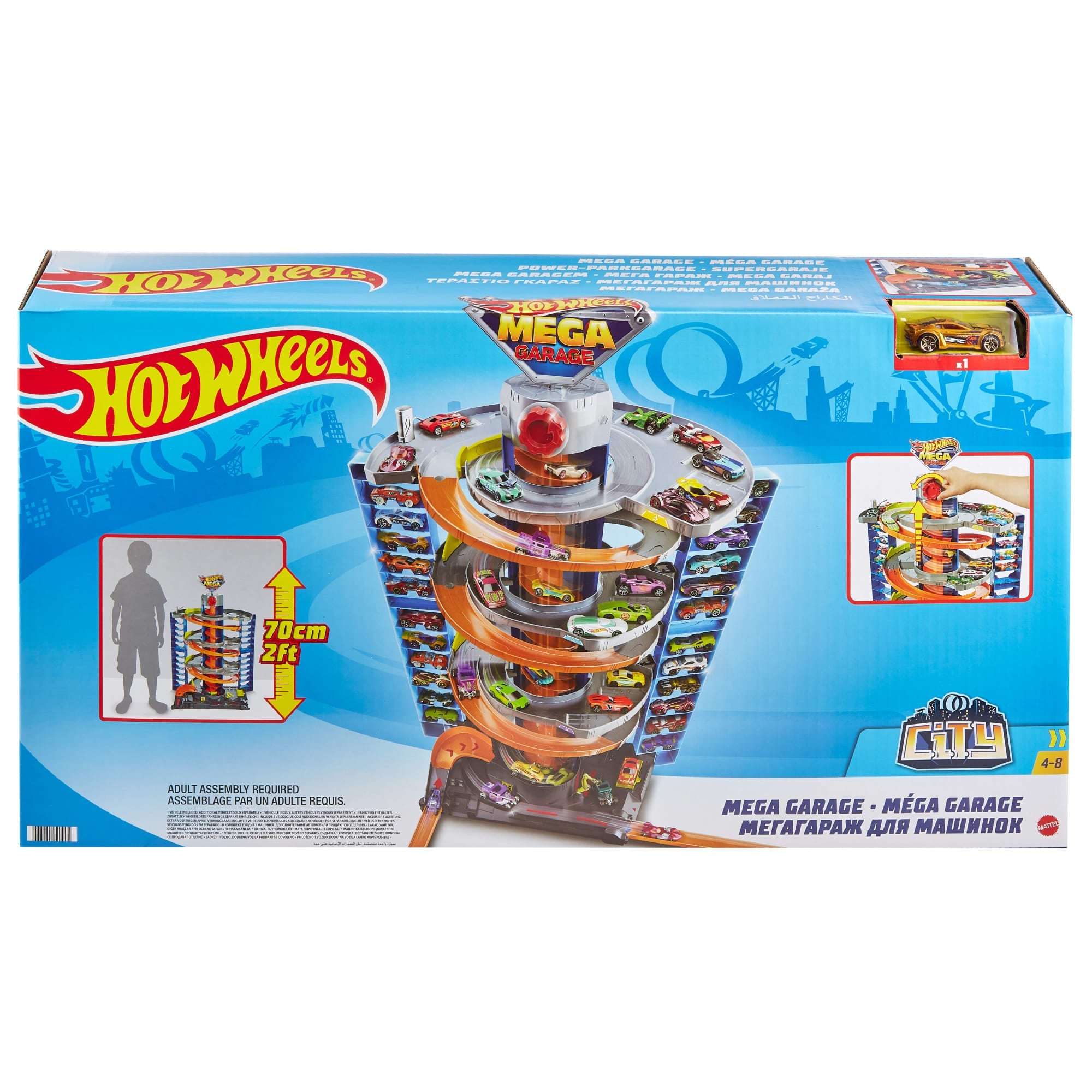Hot Wheels City Pista de Juguete Mega Garage
