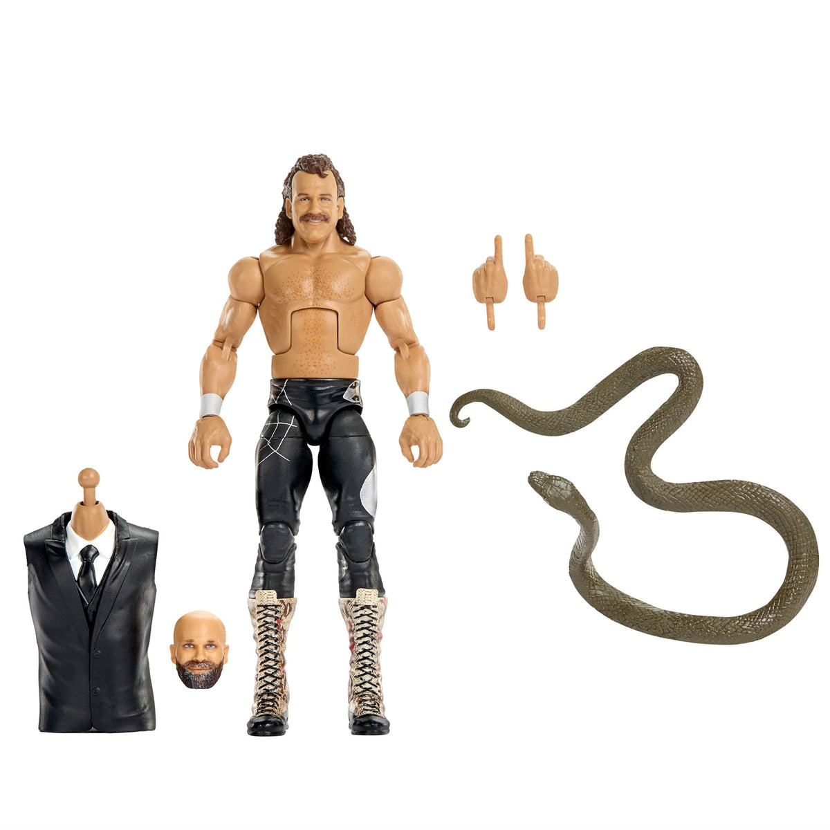WWE Elite Collection Premium Live Event Jake “The Snake” Roberts Action Figure Set, Wrestlemania