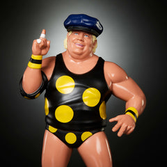 WWE Ljn Superstars Dusty Rhodes Action Figure, 1980s Retro 8-inch Collectible Toy