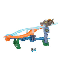 Hot Wheels RacerVerse Pista de Juguete Jurassic World