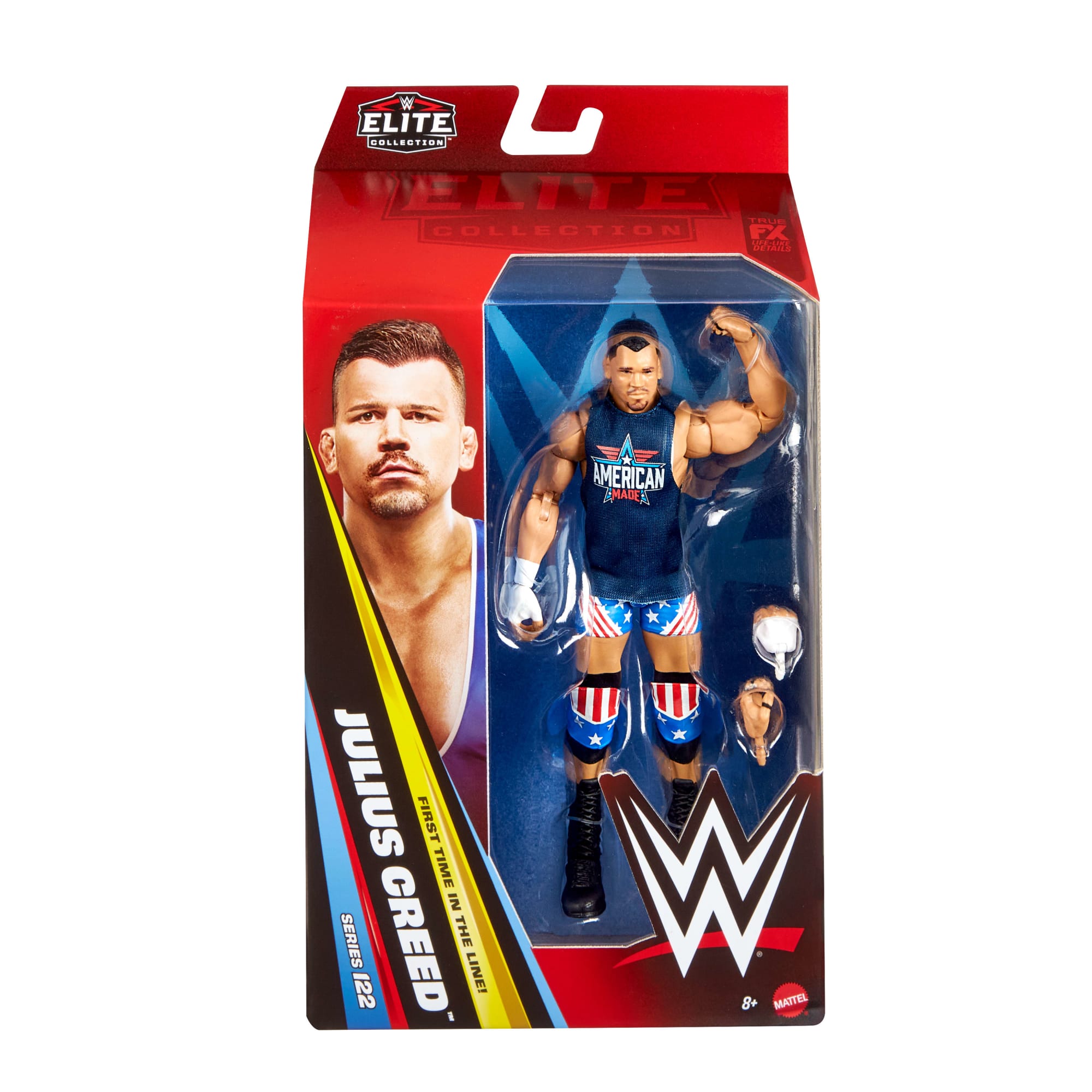 WWE Elite Julius Creed Action Figure, Series #122 Set, 6-Inch Collectible With Accessories