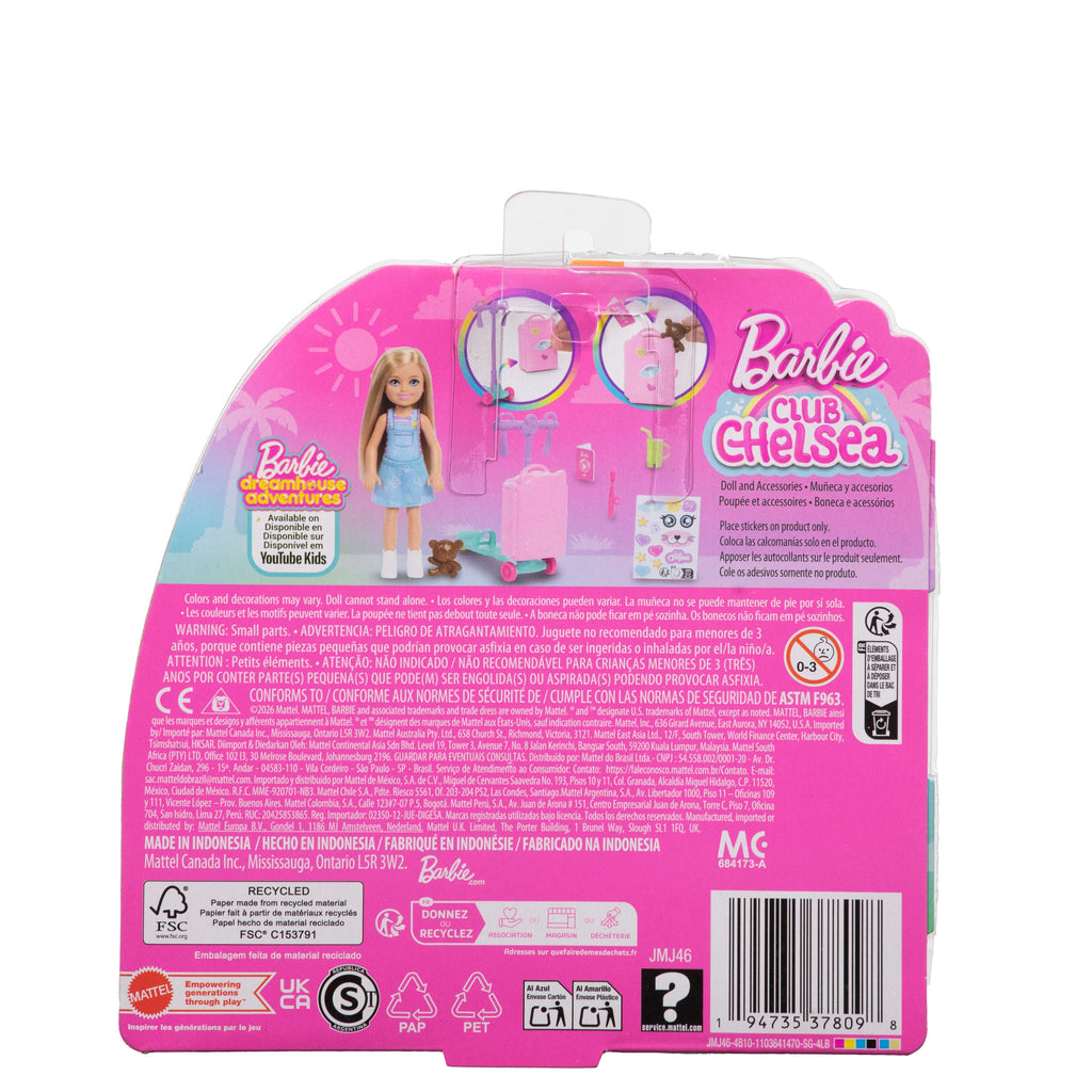 Barbie Chelsea Muñeca Chelsea Aventuras de Viaje