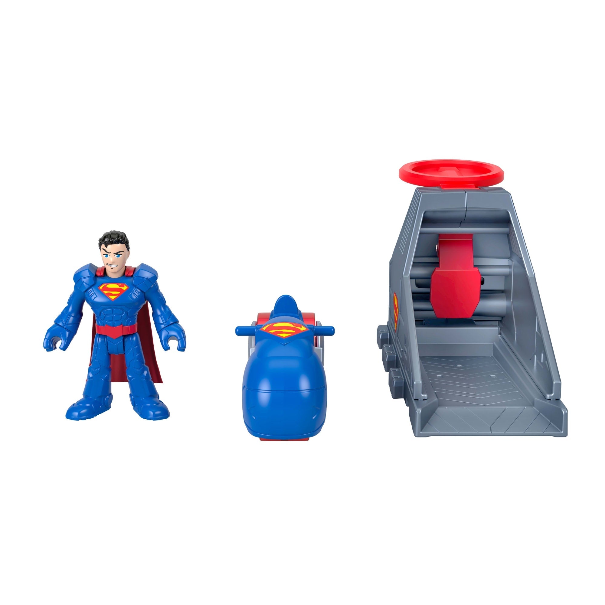 Imaginext DC Super Friends Brinquedo Imaginext DC Super Friends Lançador do Superman