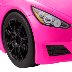 Barbie Pink Convertible 2-Seater Vehicle With Rolling Wheels, For 3 To 7 Year Olds