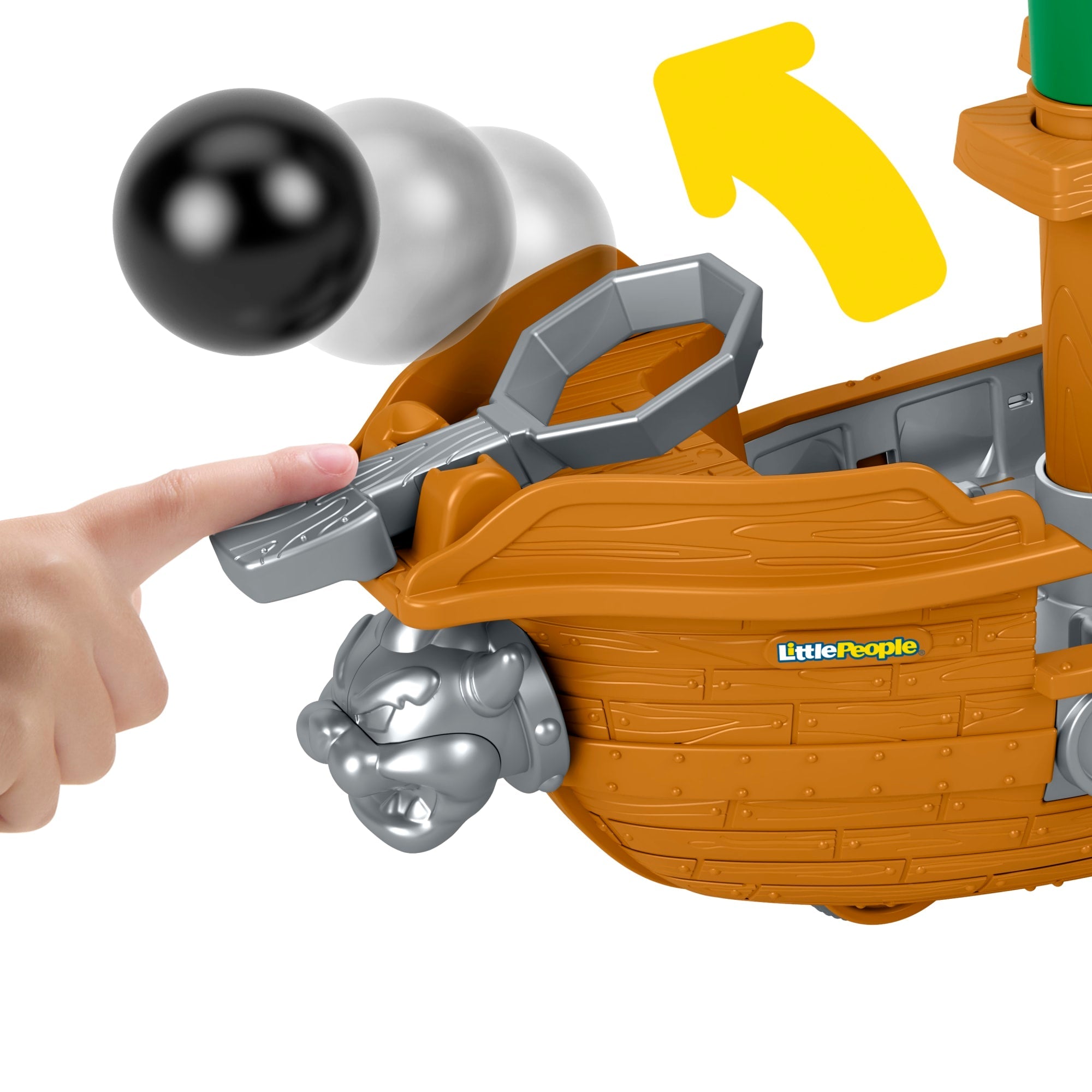Fisher-Price Little People My Mario Bowser's AIrship & Figure Set Toddler Toy