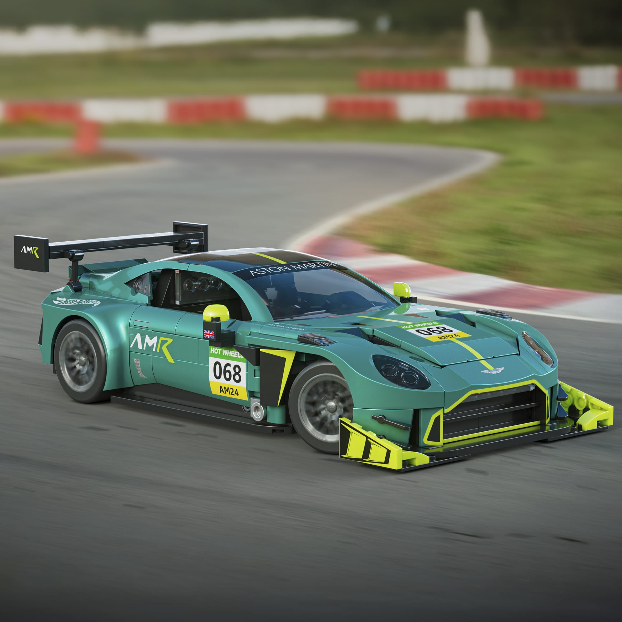 Mattel Brick Shop Hot Wheels-Coffret de Construction Aston Martin Vantage Gt3