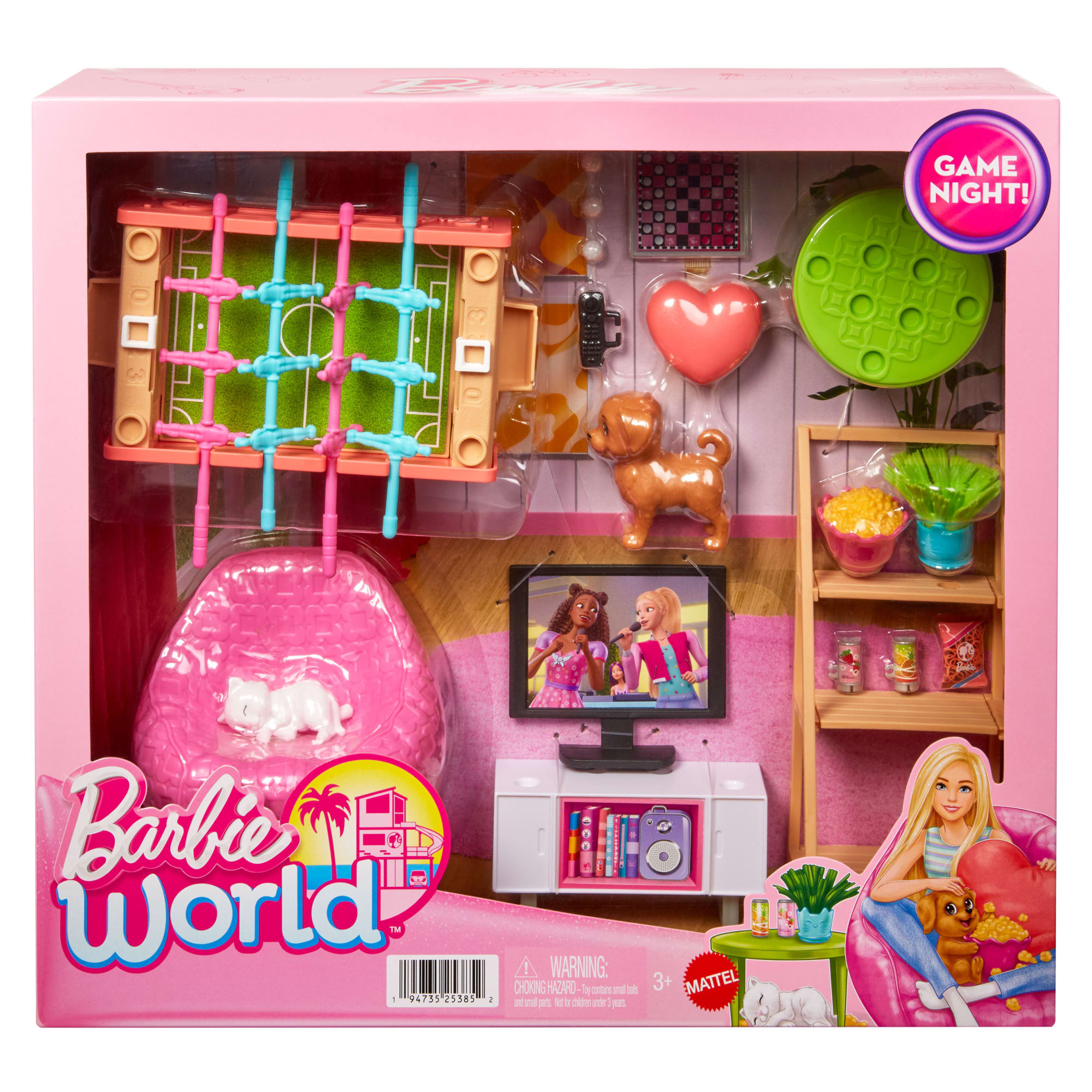 Barbie® Barbie World™ Coffret de Jeu Avec Accessoires Soirée de Jeux