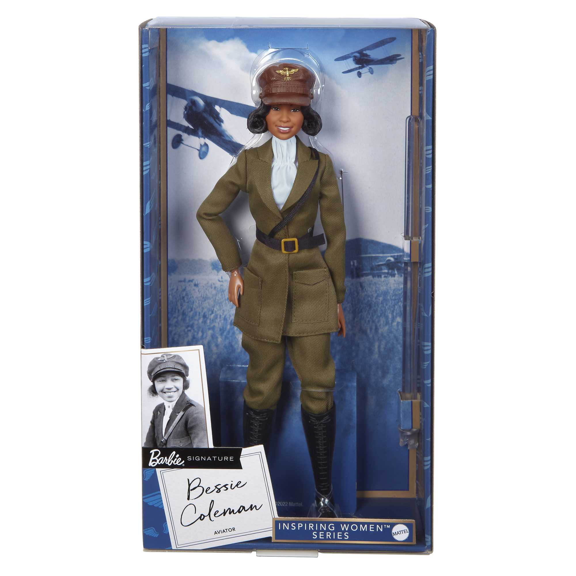 Barbie Signature Bessie Coleman Doll, Inspiring Women Series, Collectible in Displayable Packaging