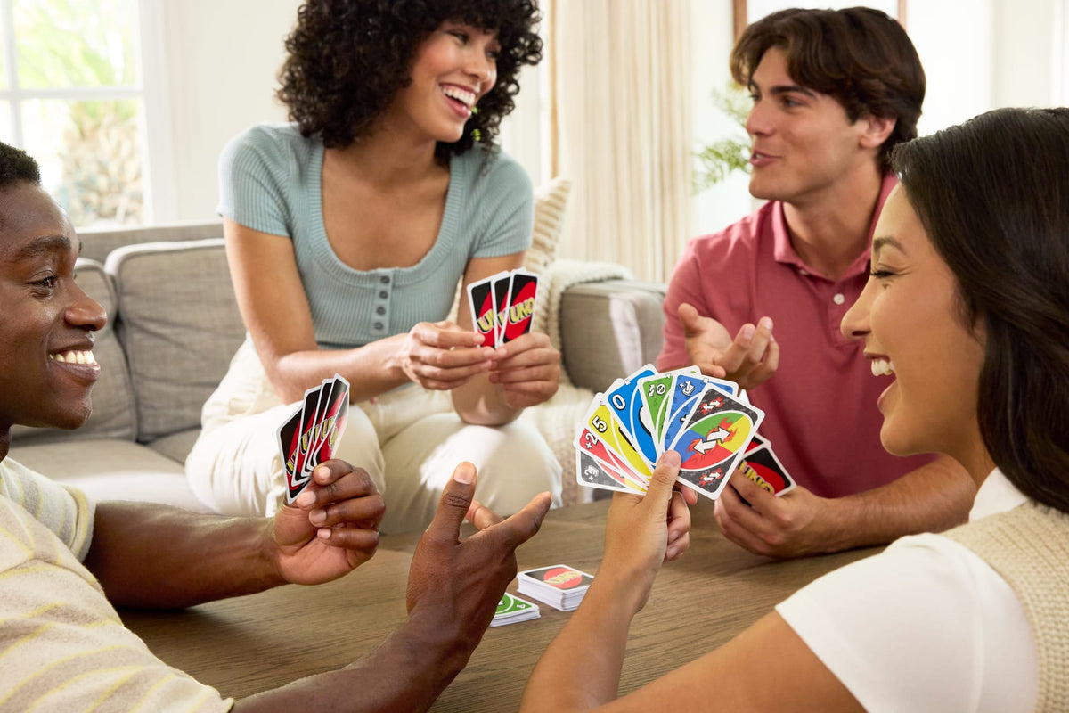 UNO Card Game With 2 Add-On Packs Card Deck For Kids, Adults & Family Night
