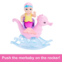 Barbie Mermaid Doll, Nurturing Playset With Merbaby, Octopus And Seal