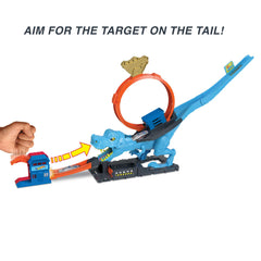 Hot Wheels City T-Rex Loop And Stunt Playset, Track Set With 1 Toy Car