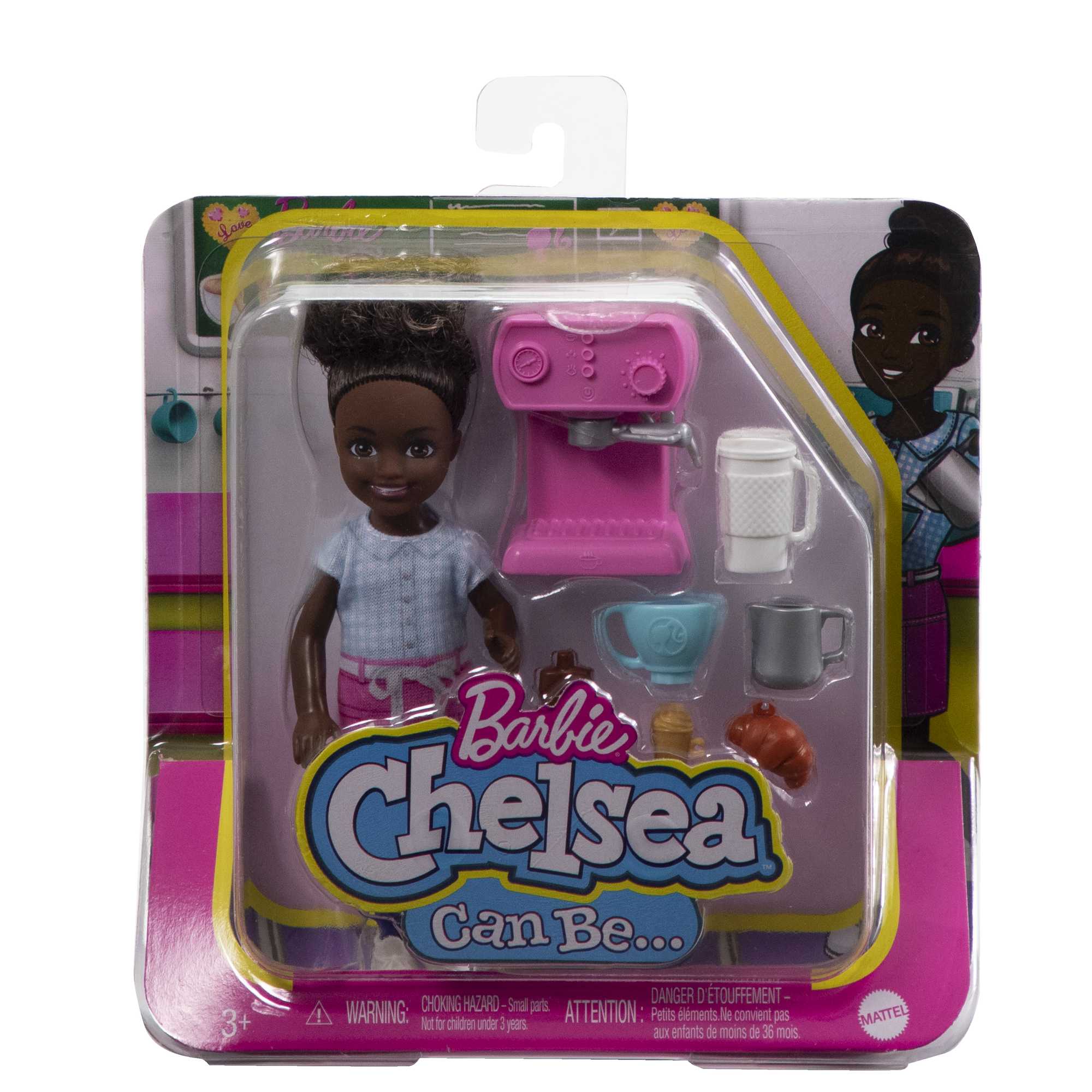 Barbie® Chelsea Poupée Chelsea Peut Être… Barista, Poupée et Acc.