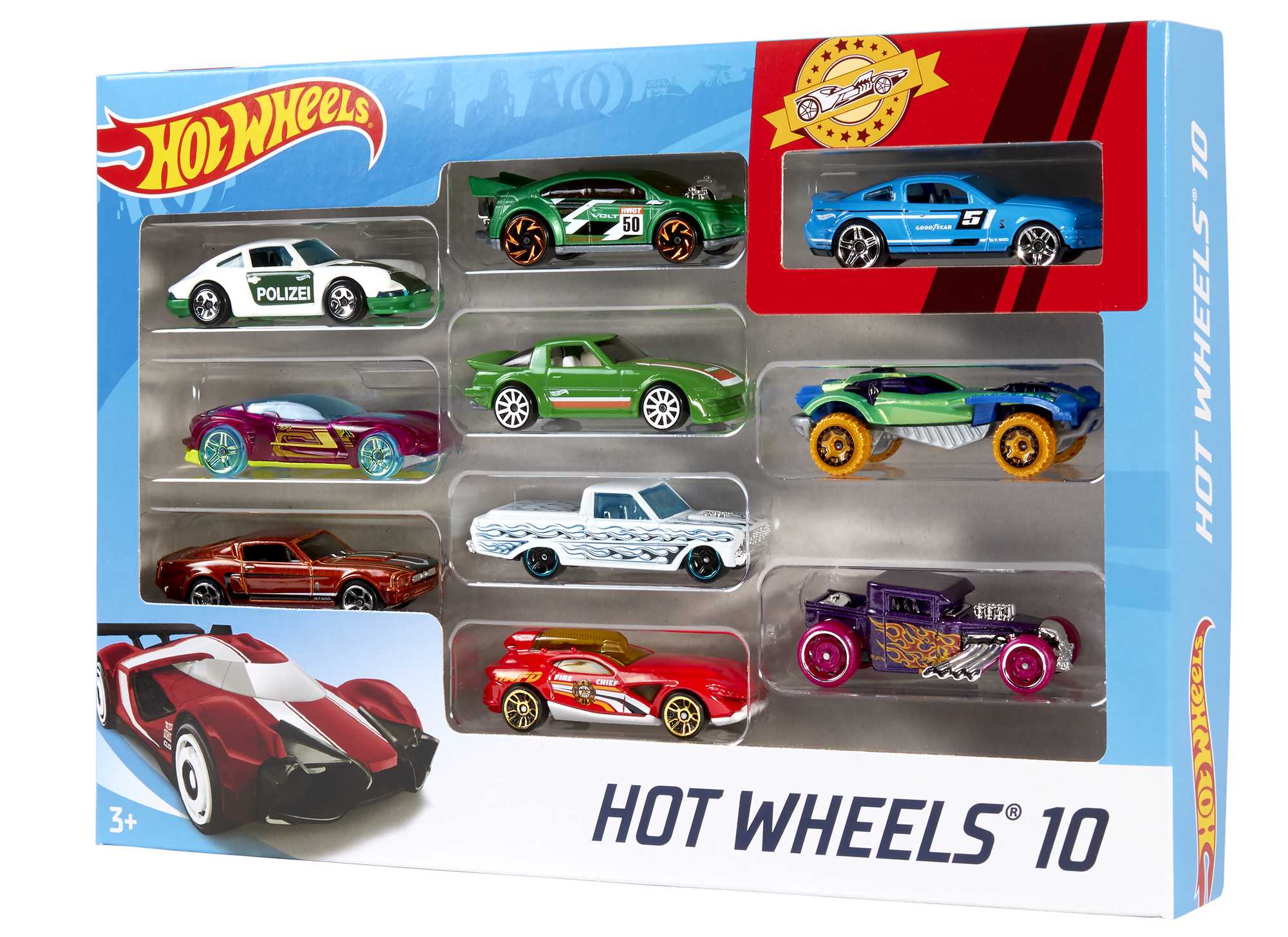 Hot Wheels® Coffret 10 Vehicules