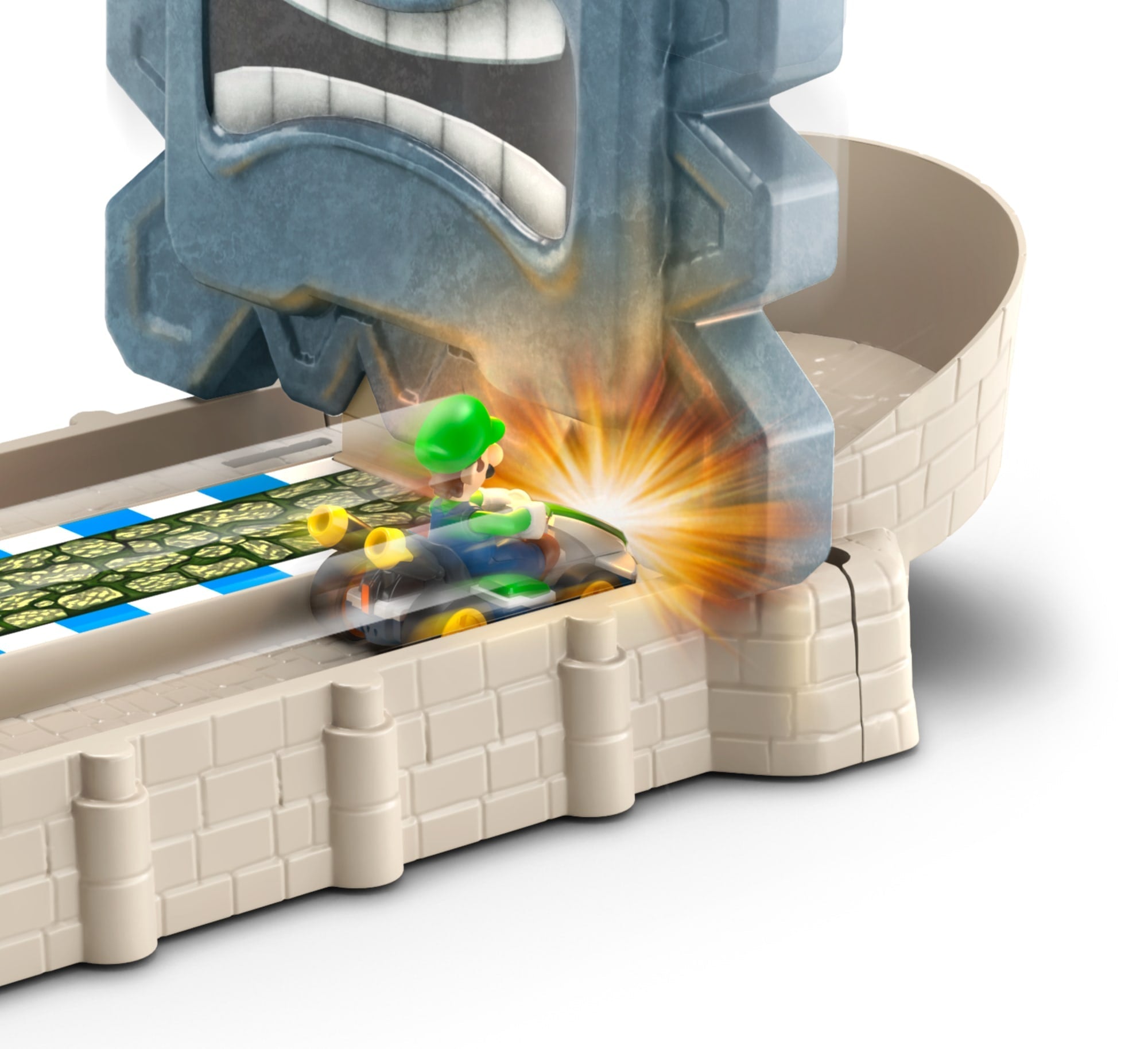 Hot Wheels Mario Kart Pista de Brinquedo Thwomp