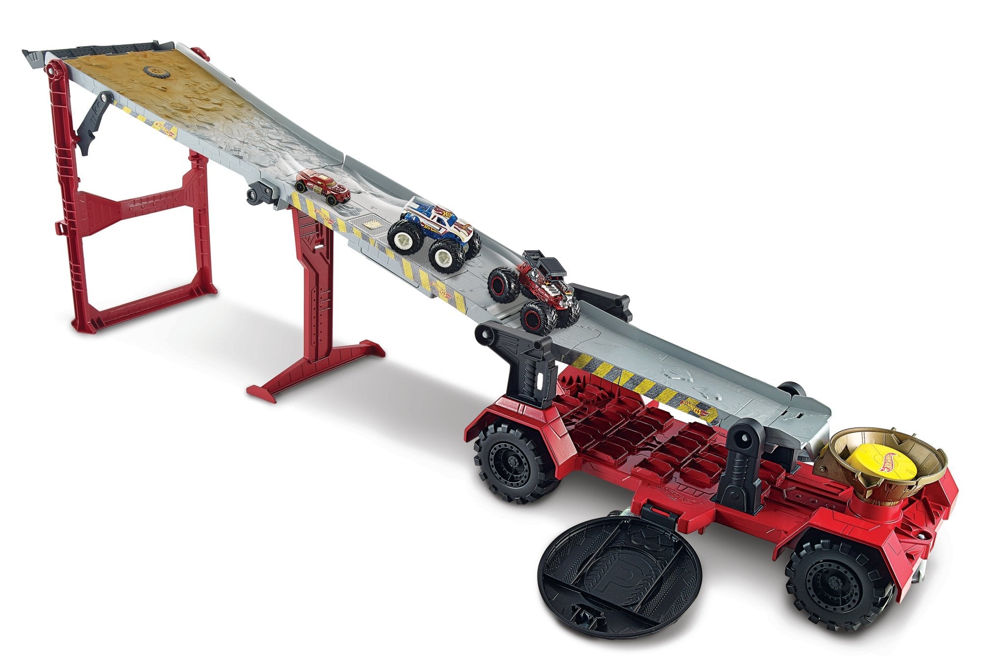 Hot Wheels Monster Trucks Coffret de Jeu Course de descente