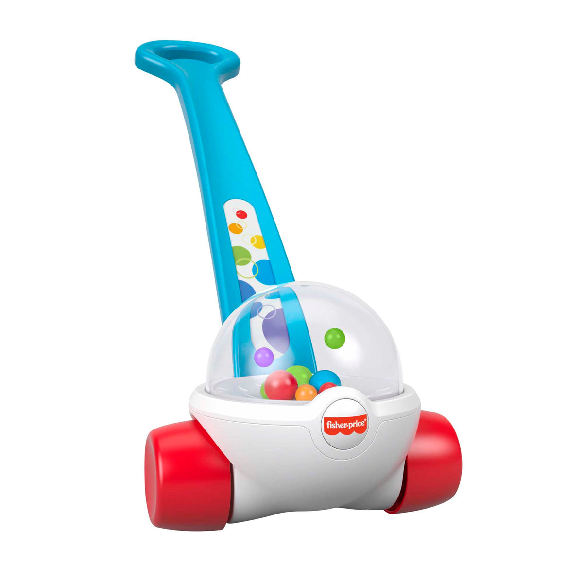 Fisher-Price Corn Popper Baby And Toddler Toy, Push Toy For 1 Year Old And Up, 2 Pieces, Blue