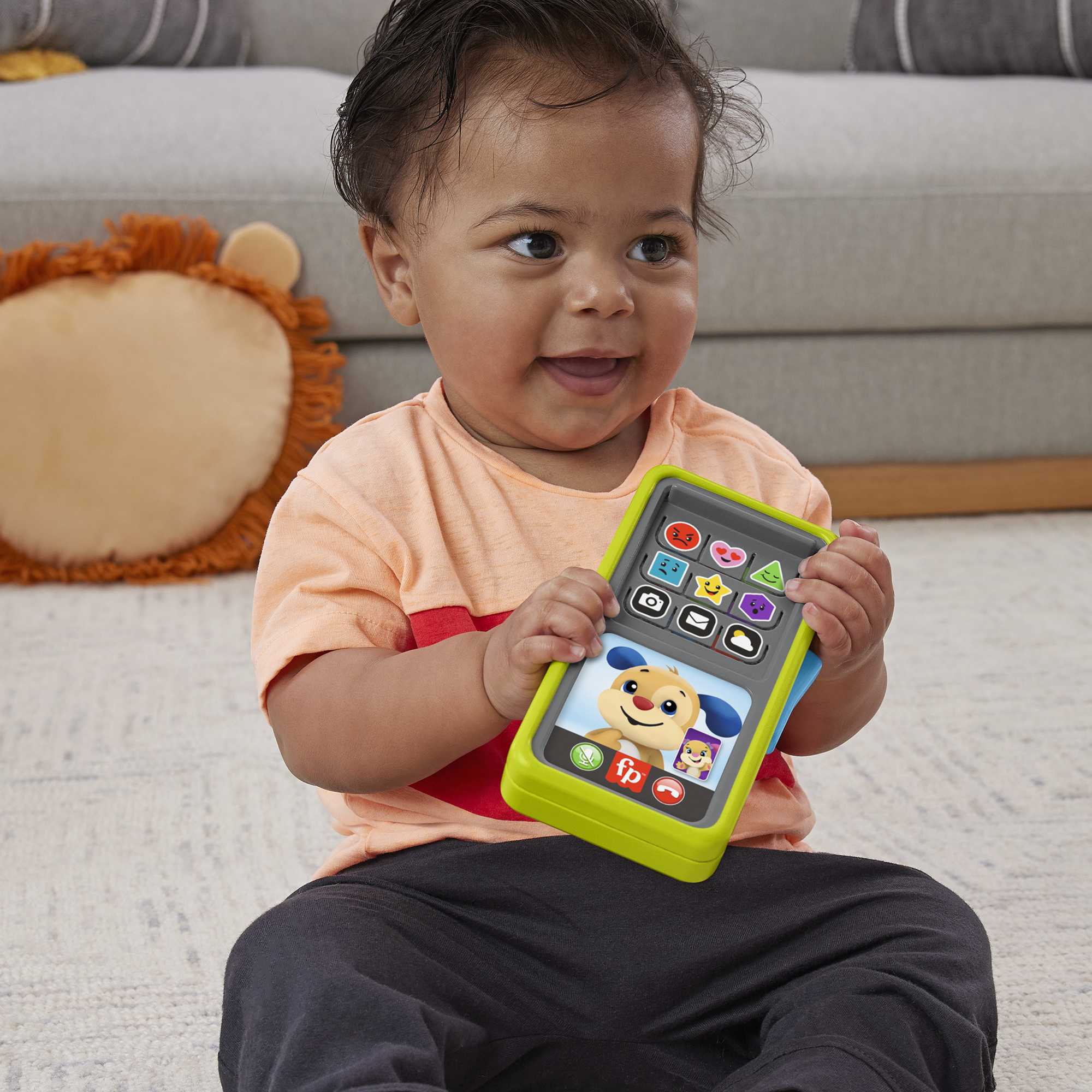Fisher-Price Rires et Éveil Mon Téléphone Intelligent 2 en 1 - Version Anglaise et Française