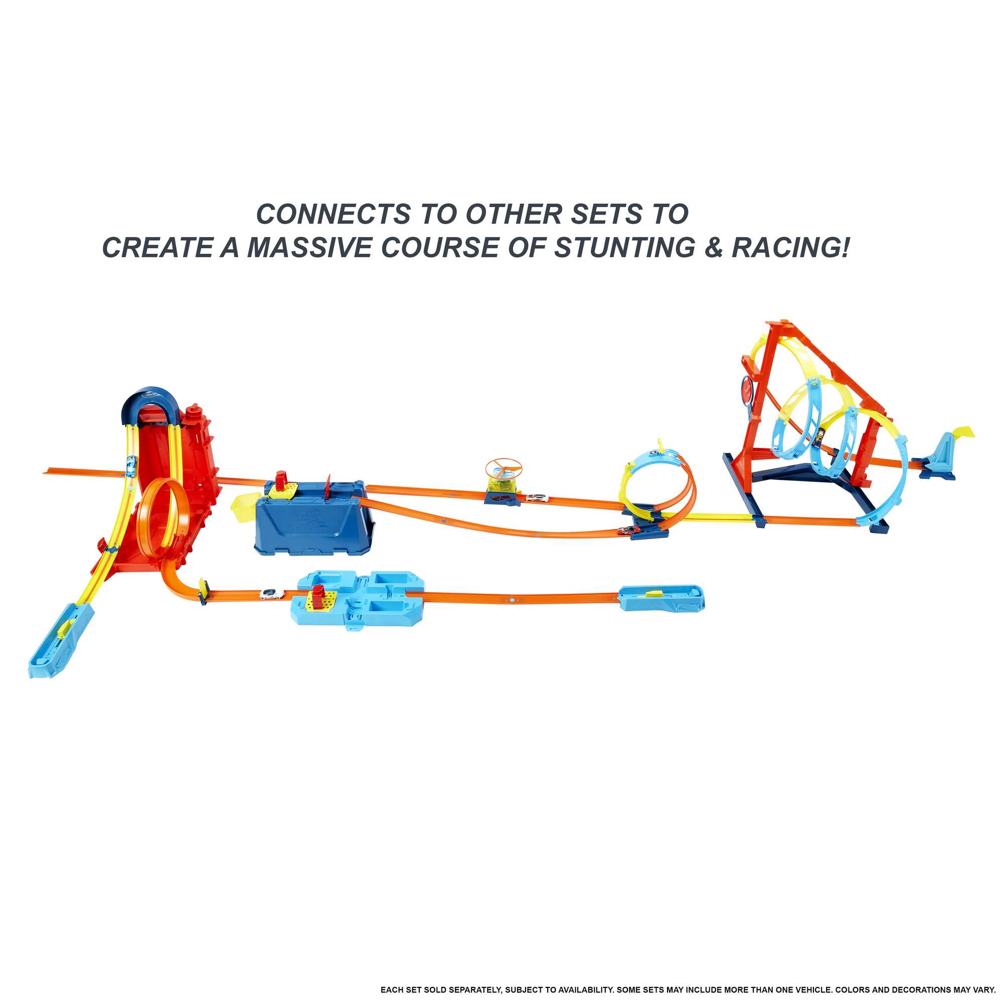 Hot Wheels Track Builder Straight Track With Car