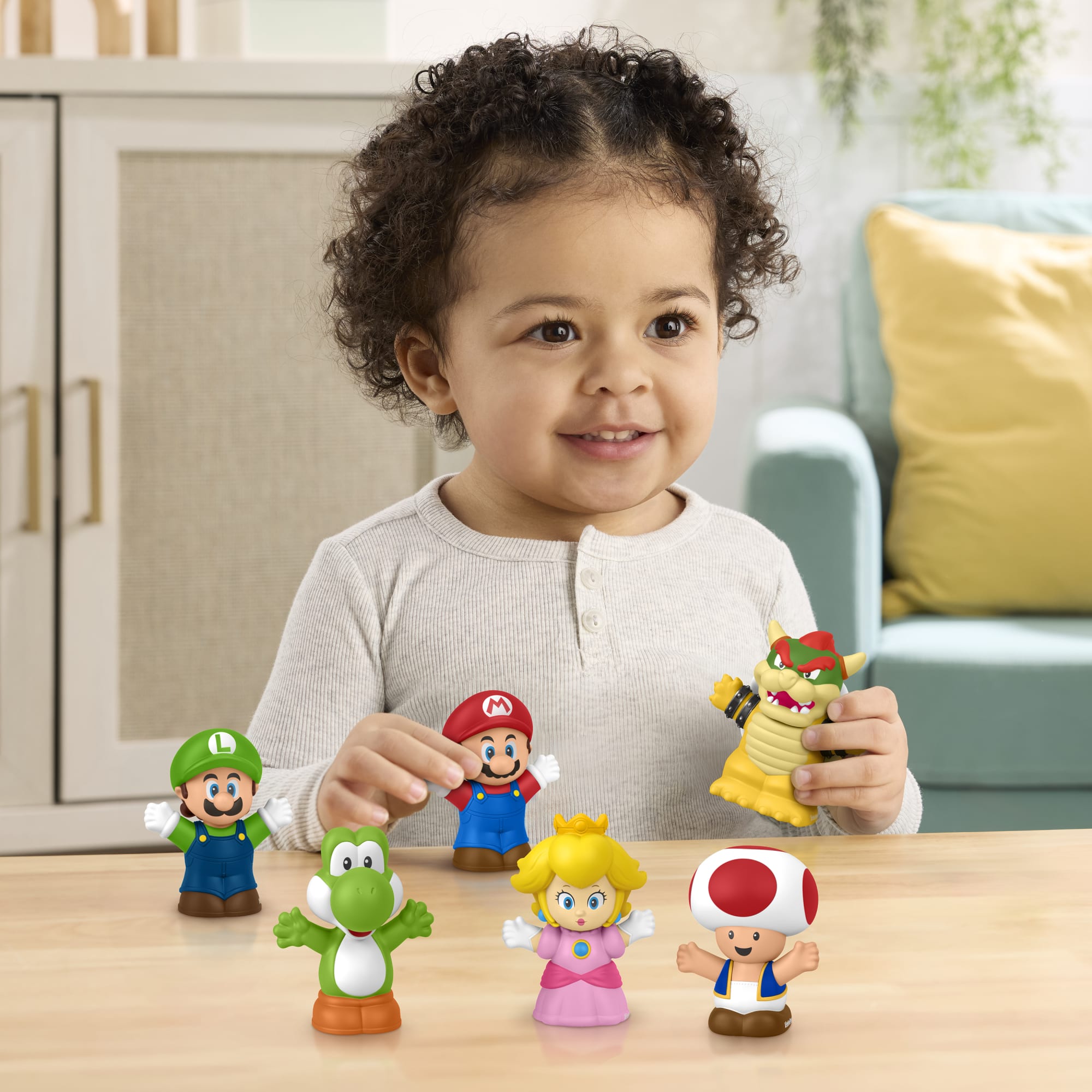 Fisher-Price-Coffret de 6 Figurines Mario Little People
