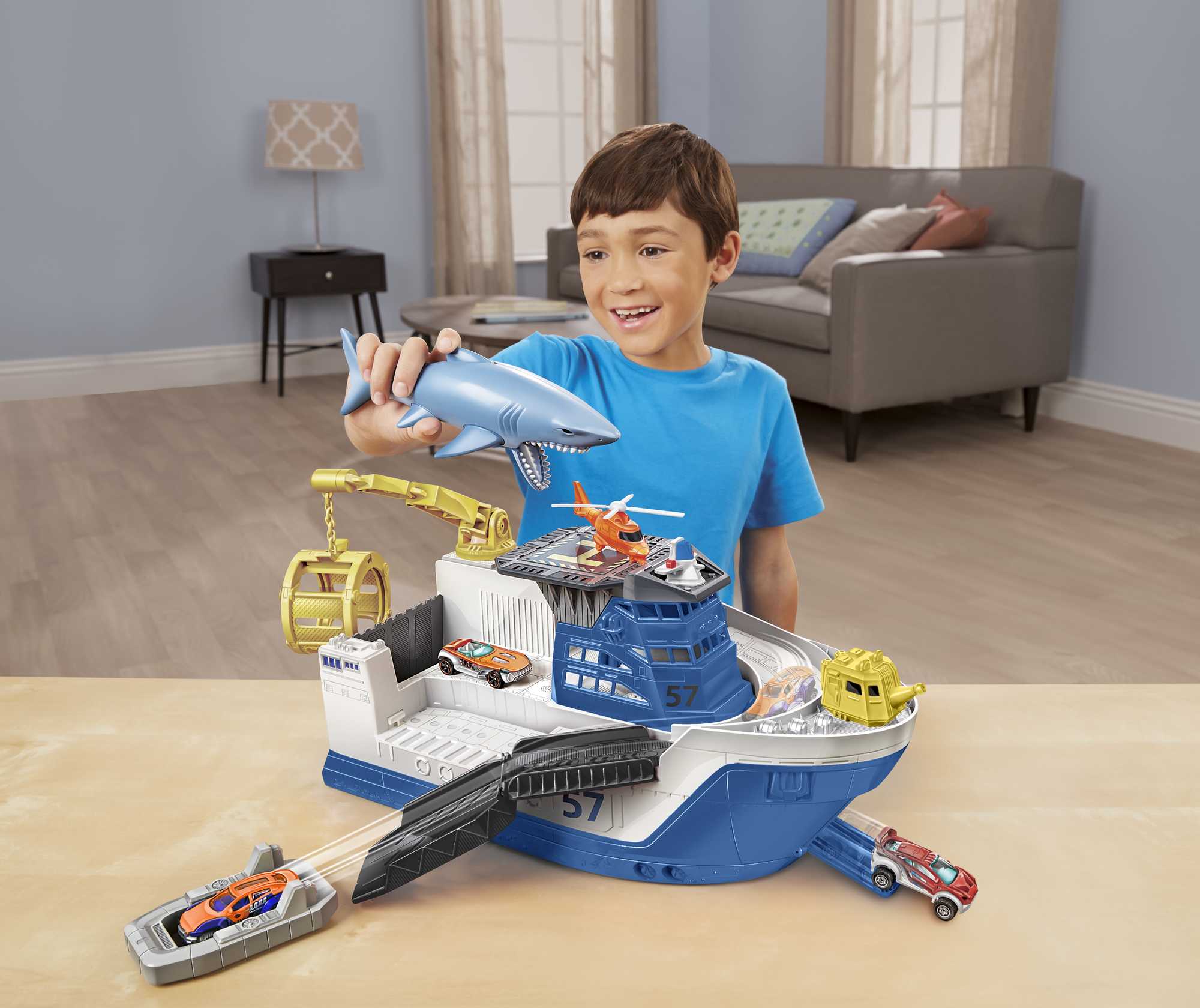 Matchbox Marine Rescue Shark Ship