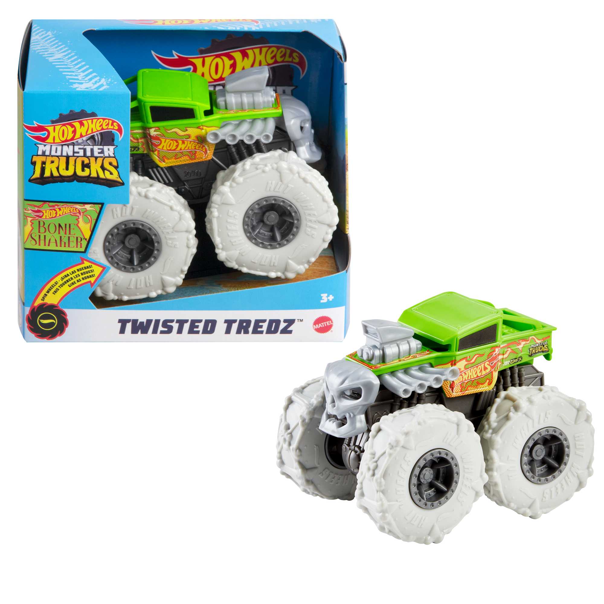Hot Wheels Monster Trucks Vehículo de Juguete Llantas Todo Terreno Escala 1:43