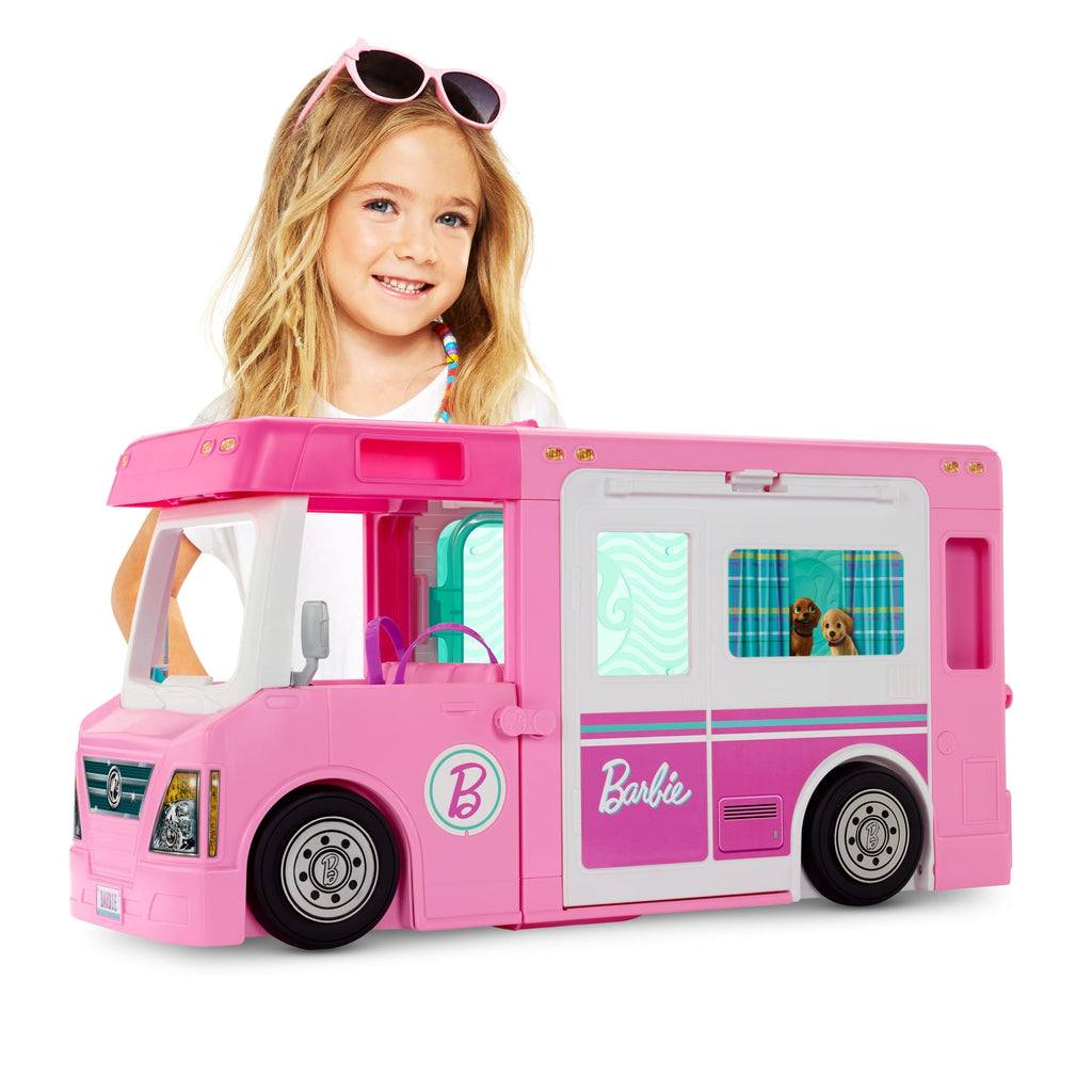 Barbie 3-in-1 Dreamcamper Vehicle And Accessories