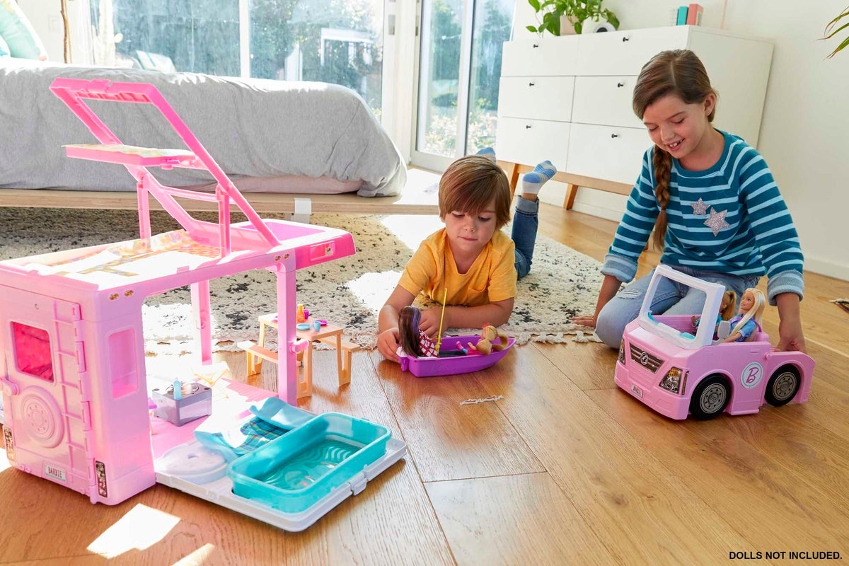 Barbie 3-in-1 Dreamcamper Vehicle And Accessories