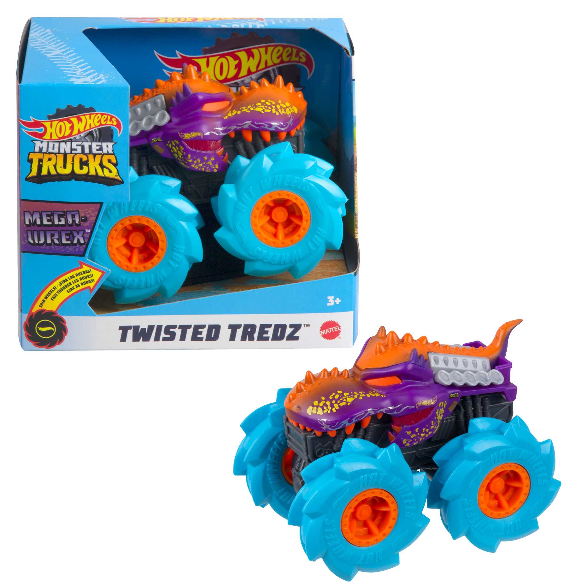 Hot Wheels Monster Trucks Veículo de Brinquedo Pneus Todo-o-Terreno Escala 1:43