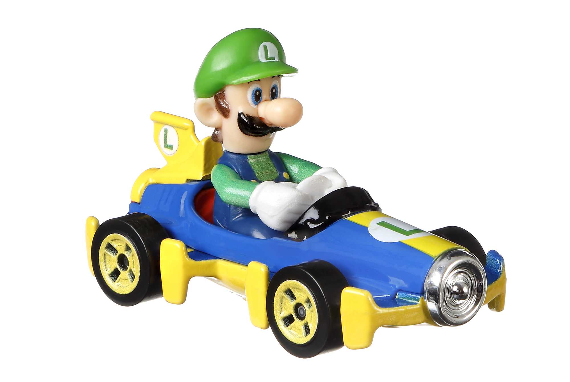 Hot Wheels Mario Kart Veículo de Brinquedo Luigi Mach 8