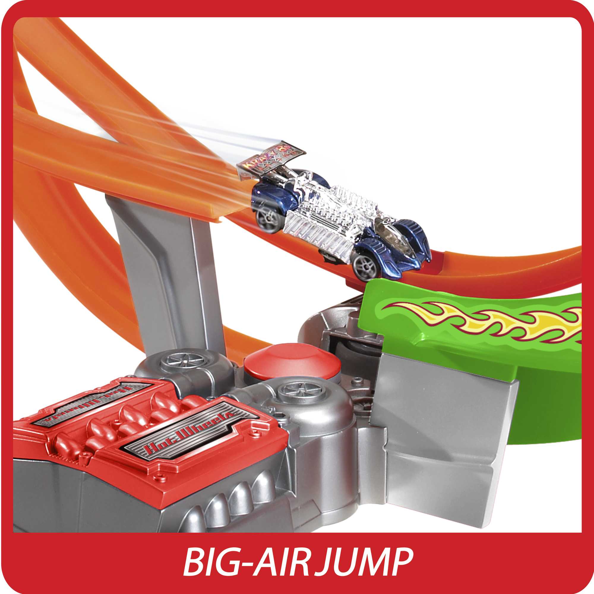 Hot Wheels Action Power Shift Motorized Raceway Track Set, Includes 5 Cars In 1:64 Scale
