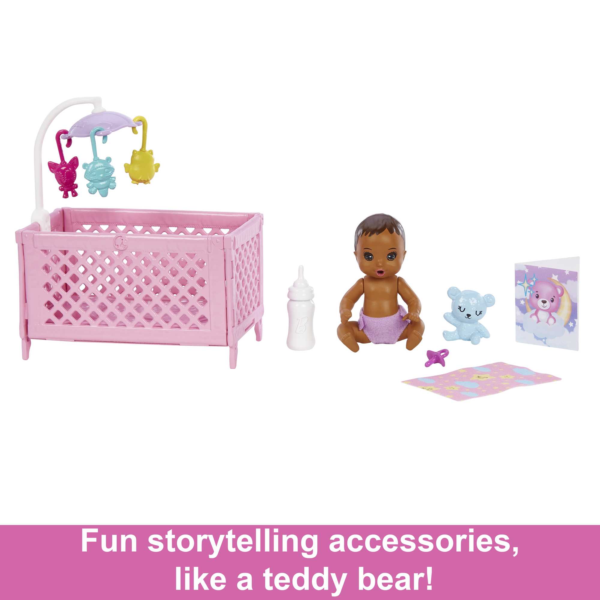 Barbie Doll And Accessories, Skipper Babysitter Crib Playset