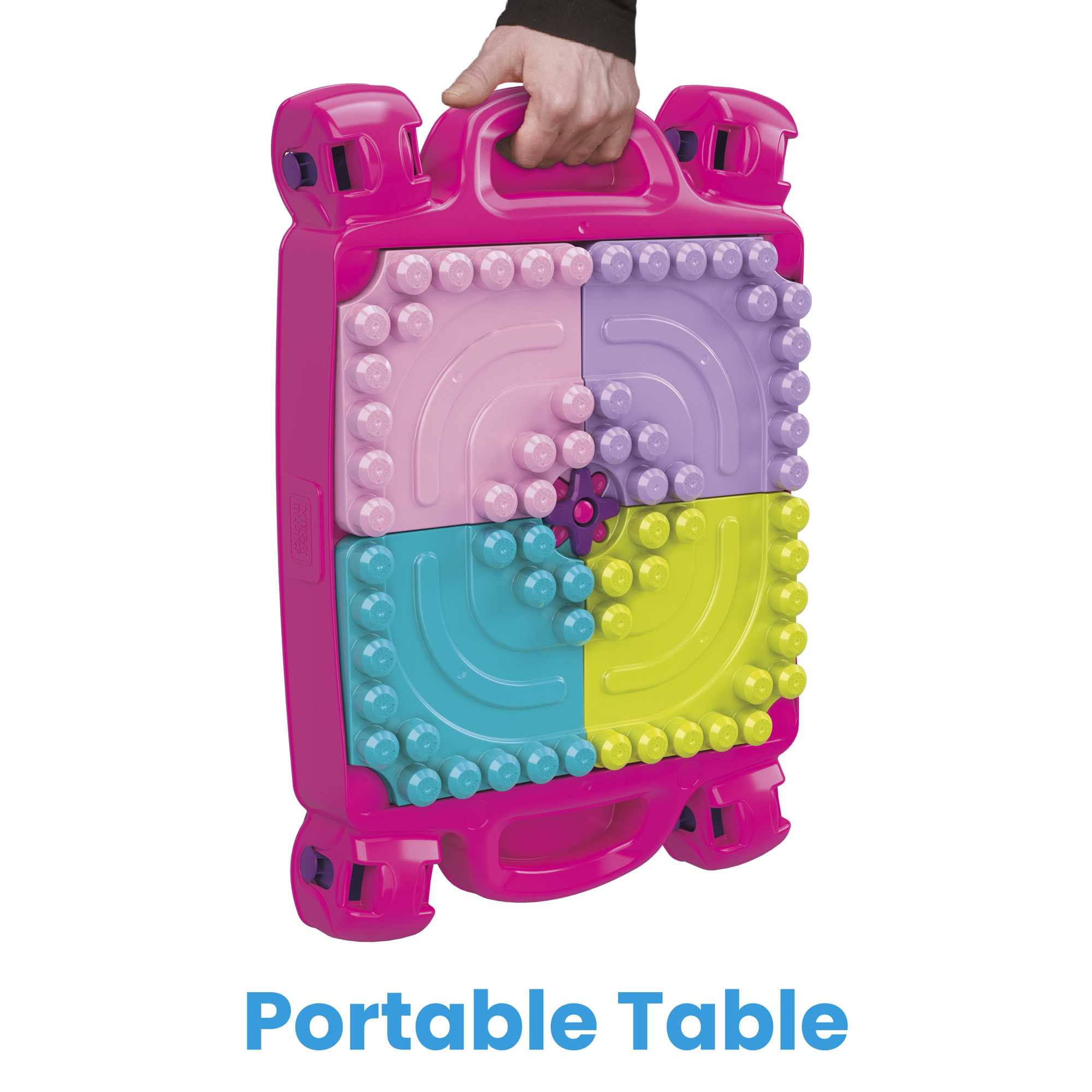 MEGA Bloks First Builders Build ‘n Learn Table Block Toy With Storage (30 Pieces) For Toddler